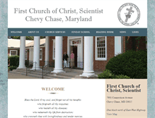 Tablet Screenshot of christianscienceinchevychase.org
